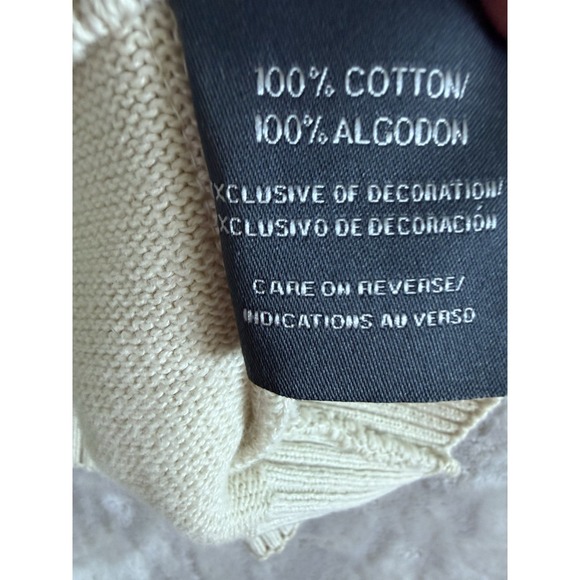 Vintage Sweater Vest Men XL Cream V Neck Carolina Traders Preppy Grandpa - Picture 3 of 6